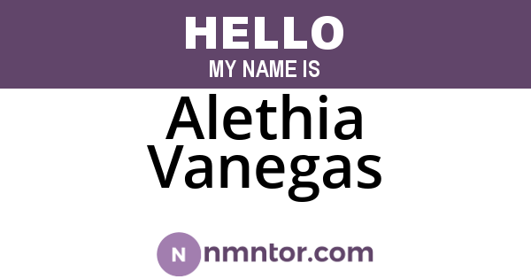 Alethia Vanegas