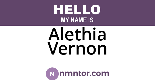 Alethia Vernon