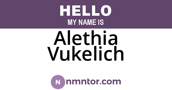 Alethia Vukelich