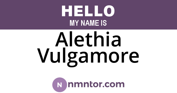 Alethia Vulgamore
