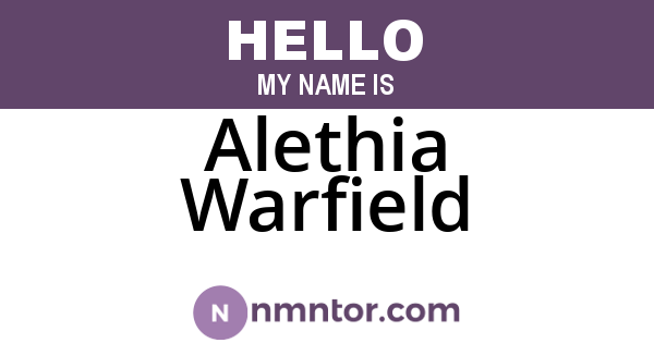 Alethia Warfield