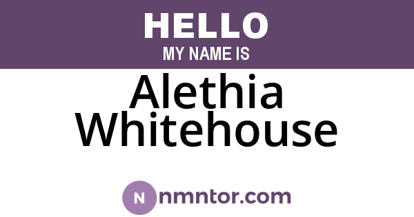 Alethia Whitehouse