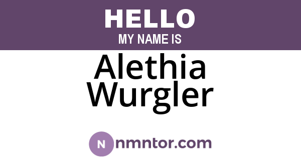 Alethia Wurgler