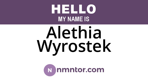 Alethia Wyrostek