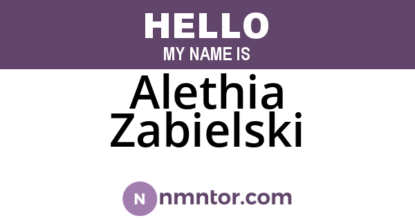 Alethia Zabielski