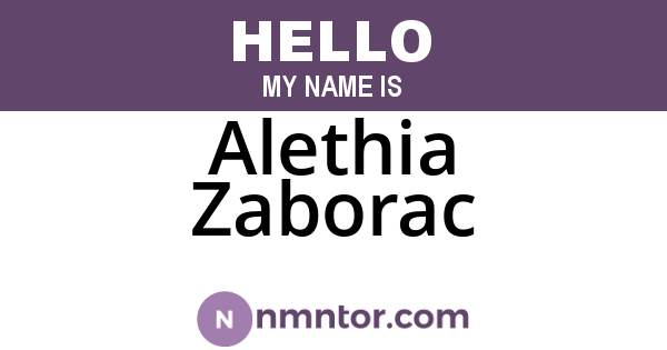 Alethia Zaborac
