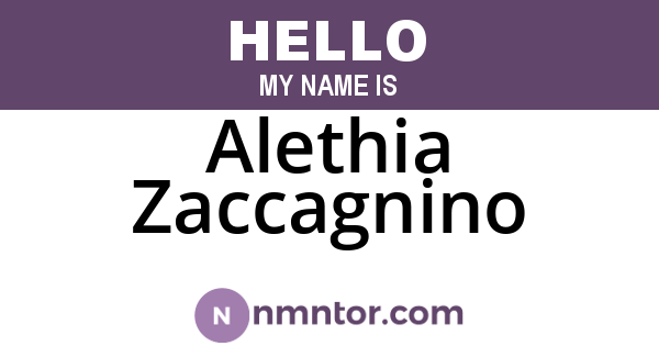 Alethia Zaccagnino