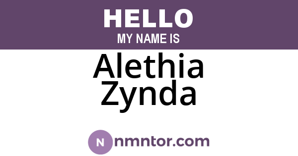 Alethia Zynda