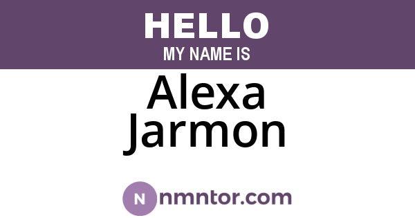 Alexa Jarmon
