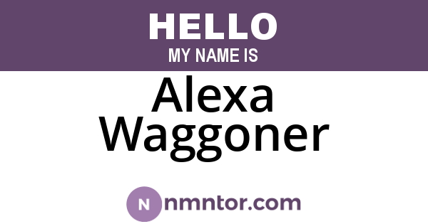 Alexa Waggoner