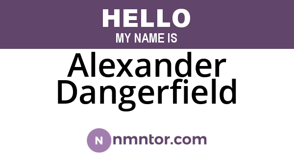 Alexander Dangerfield