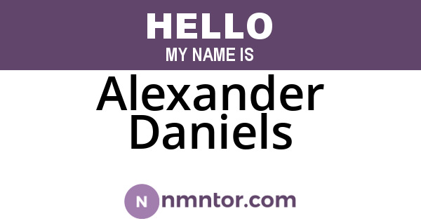 Alexander Daniels