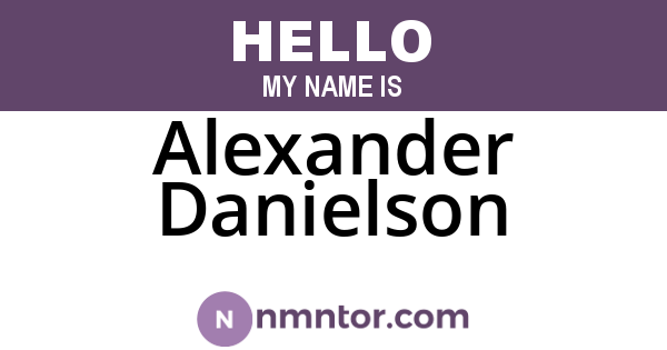 Alexander Danielson