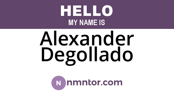 Alexander Degollado