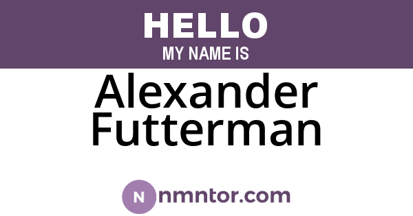 Alexander Futterman