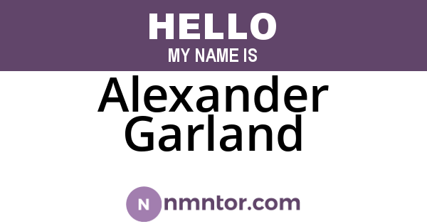 Alexander Garland