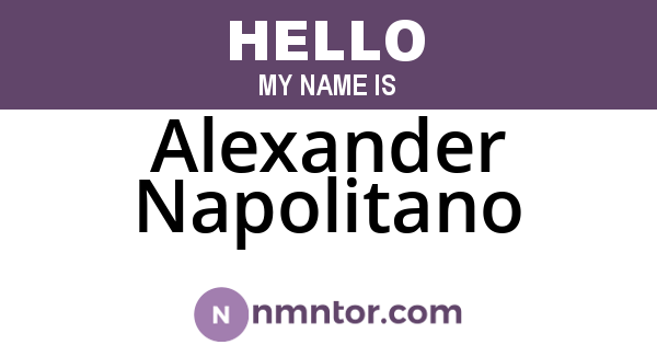 Alexander Napolitano