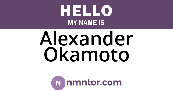 Alexander Okamoto