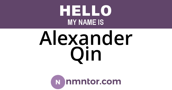 Alexander Qin