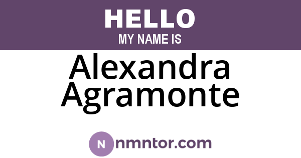 Alexandra Agramonte