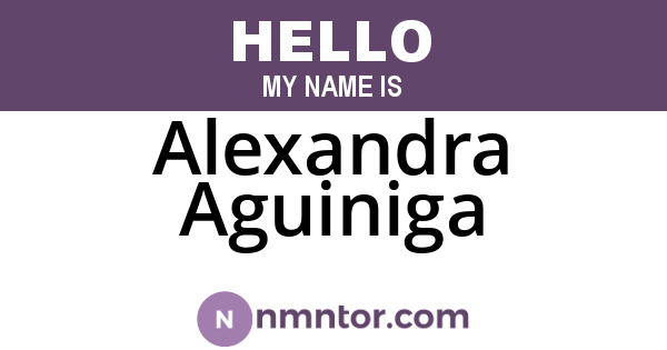 Alexandra Aguiniga