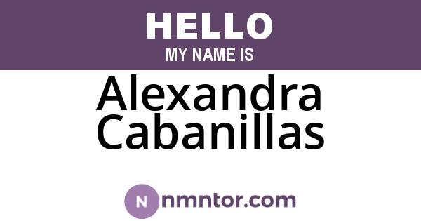 Alexandra Cabanillas