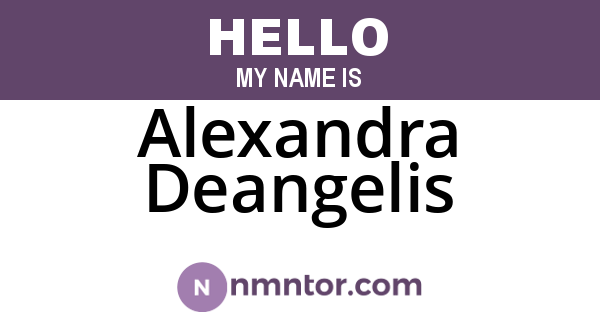 Alexandra Deangelis