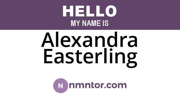Alexandra Easterling