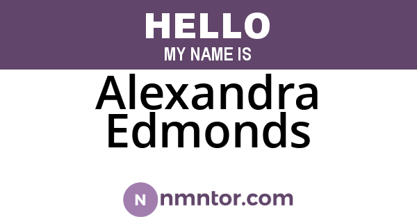 Alexandra Edmonds