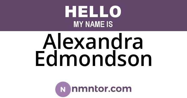 Alexandra Edmondson