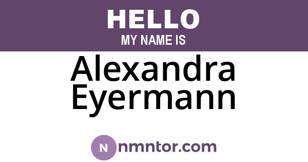 Alexandra Eyermann
