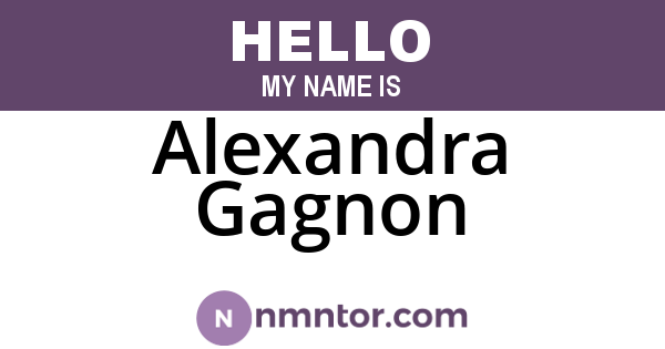 Alexandra Gagnon