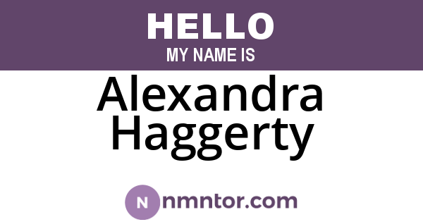 Alexandra Haggerty
