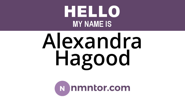 Alexandra Hagood