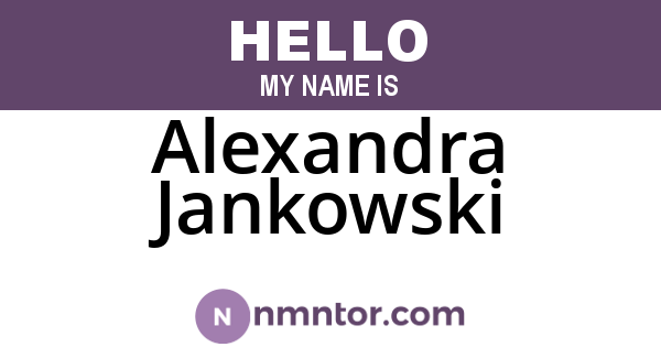 Alexandra Jankowski