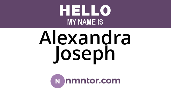 Alexandra Joseph