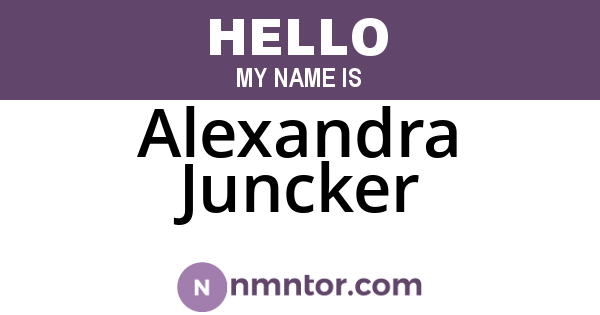 Alexandra Juncker