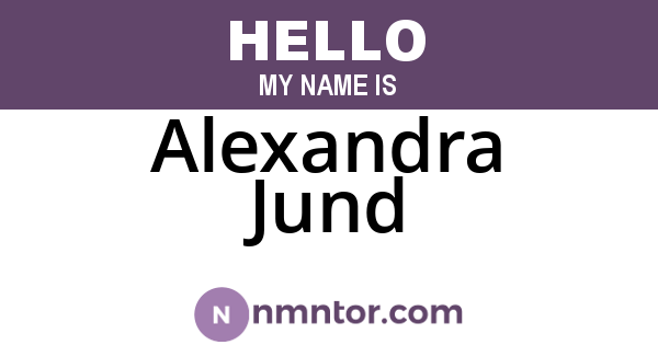 Alexandra Jund