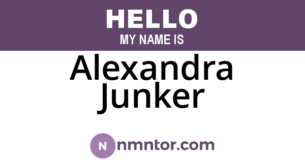 Alexandra Junker