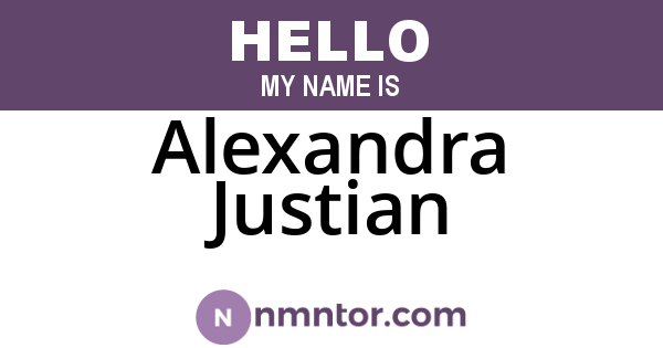 Alexandra Justian