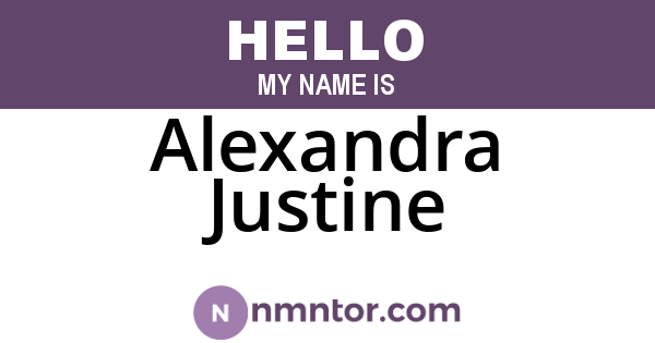 Alexandra Justine