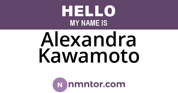 Alexandra Kawamoto