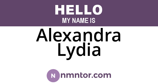 Alexandra Lydia