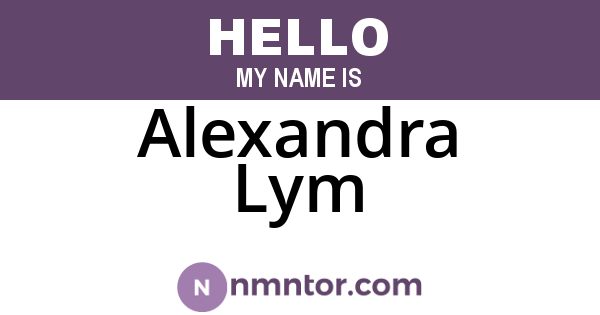 Alexandra Lym