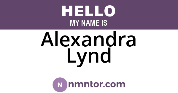 Alexandra Lynd