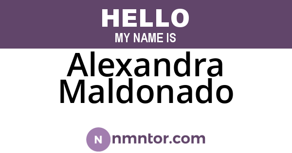 Alexandra Maldonado