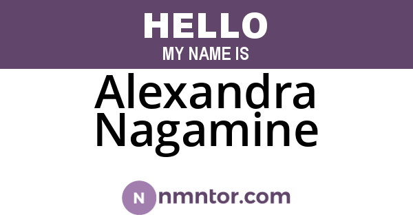 Alexandra Nagamine