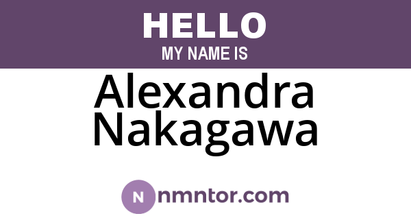 Alexandra Nakagawa