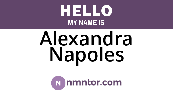 Alexandra Napoles