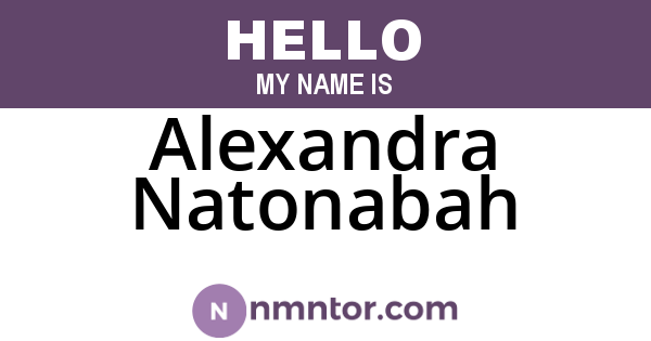 Alexandra Natonabah